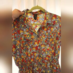 Shirt Dress with front tie (S)